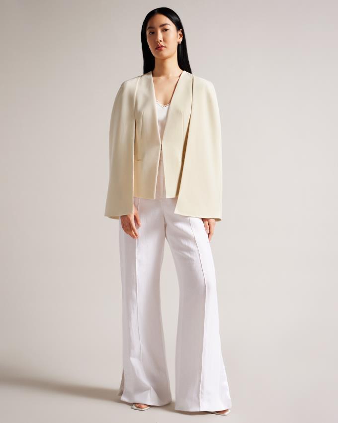 Manteau Ted Baker Structurede With Blanche Femme | VYH-27187757